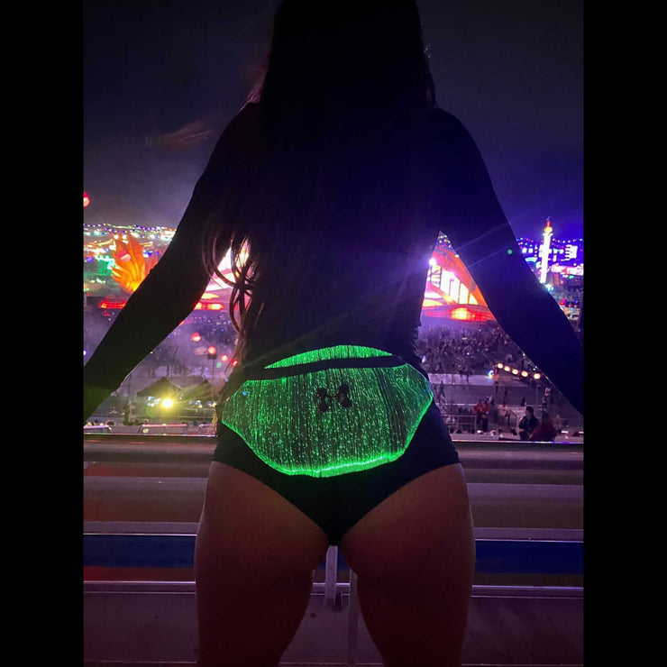 Light Up Fanny Pack On Girl at EDC Las Vegas